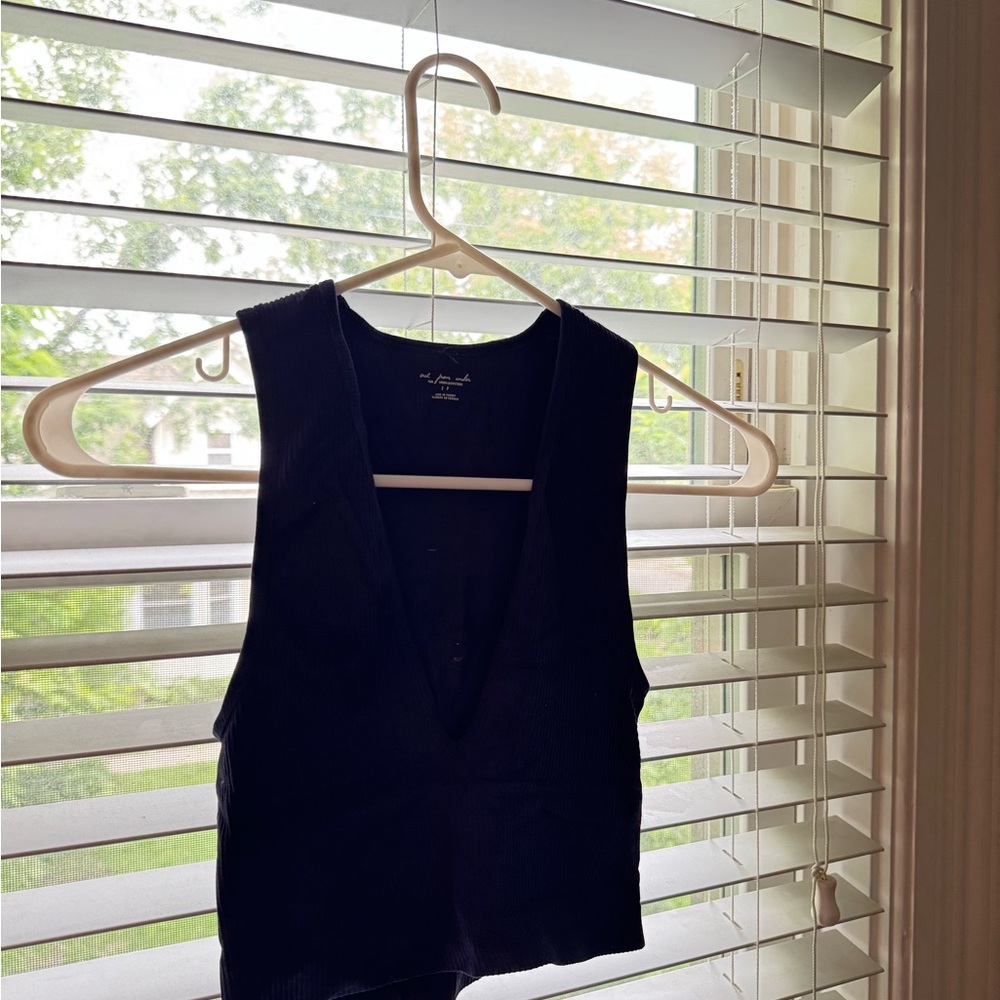 Urban Outfitters Blue Crop Tank Top